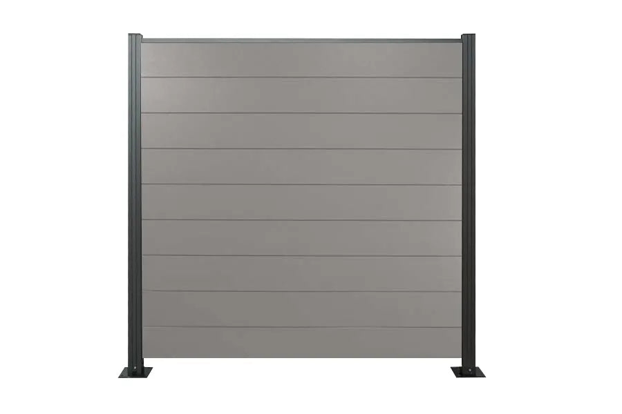 WPC Zaun Komplettset - Grau